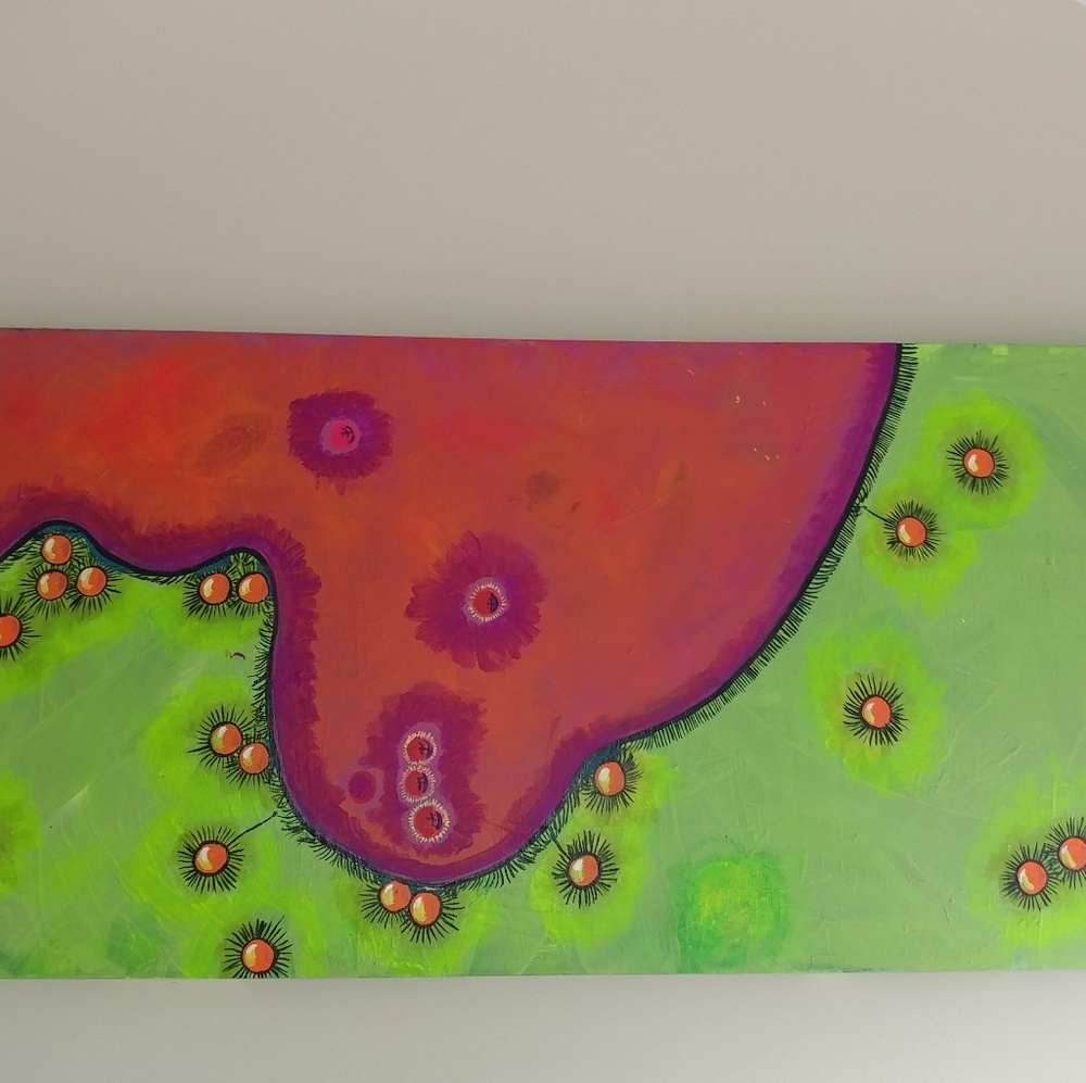 Abstract acrylic on canvas